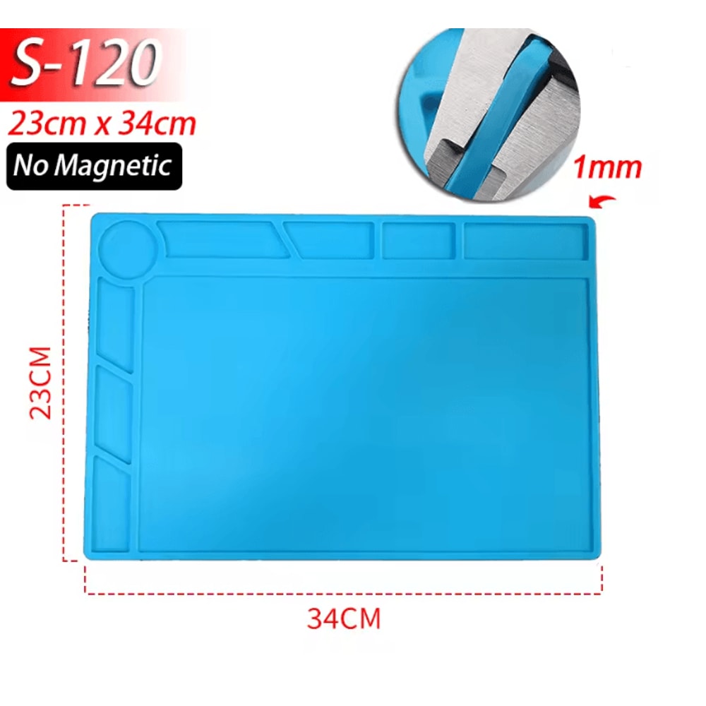 Silicone Soldering Work Mat Heat Resistant Anti Static Repair Pad 5