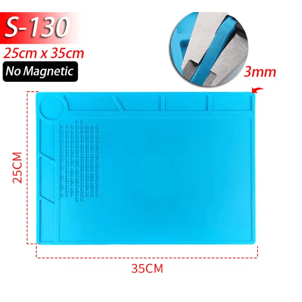 Silicone Soldering Work Mat Heat Resistant Anti Static Repair Pad 6