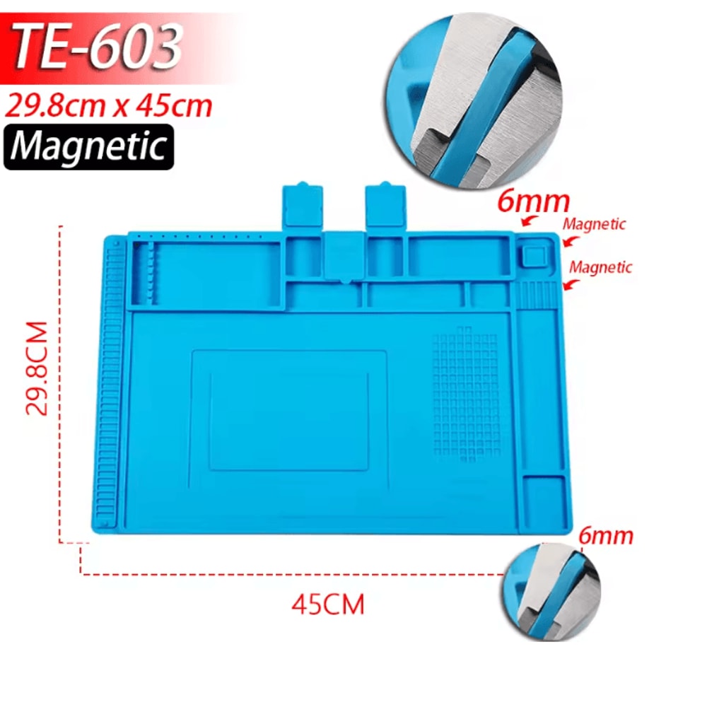 Silicone Soldering Work Mat Heat Resistant Anti Static Repair Pad 13