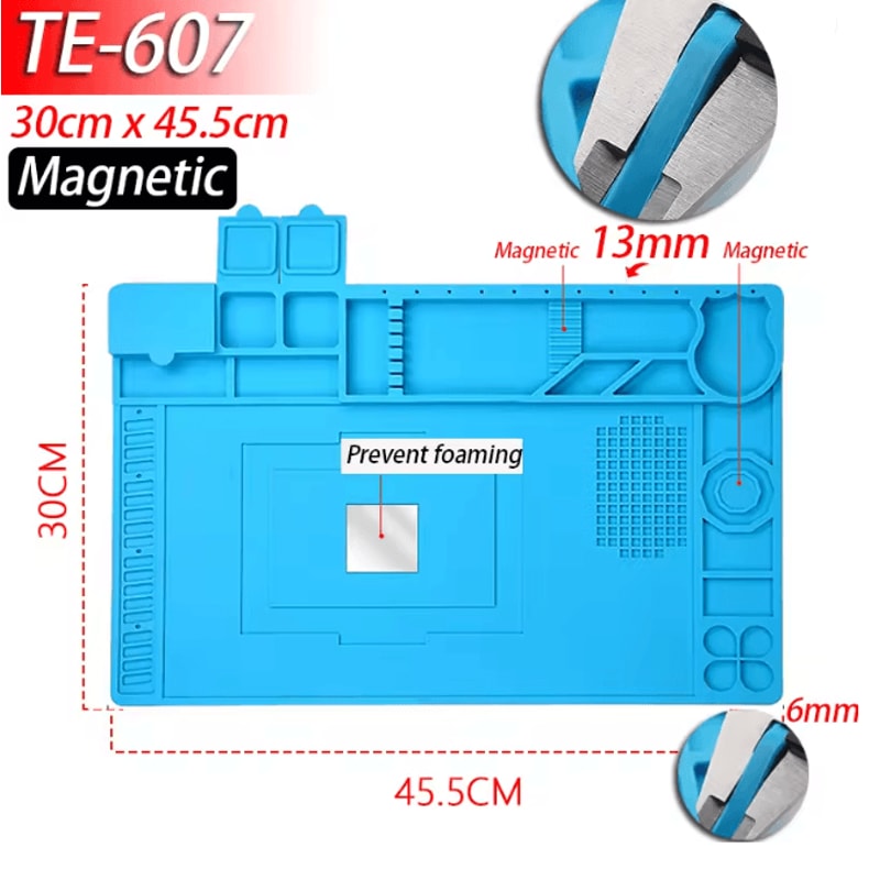 Silicone Soldering Work Mat Heat Resistant Anti Static Repair Pad 14