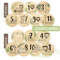 Wooden Baby Monthly Milestone Cards Newborn Photography Props Set 5