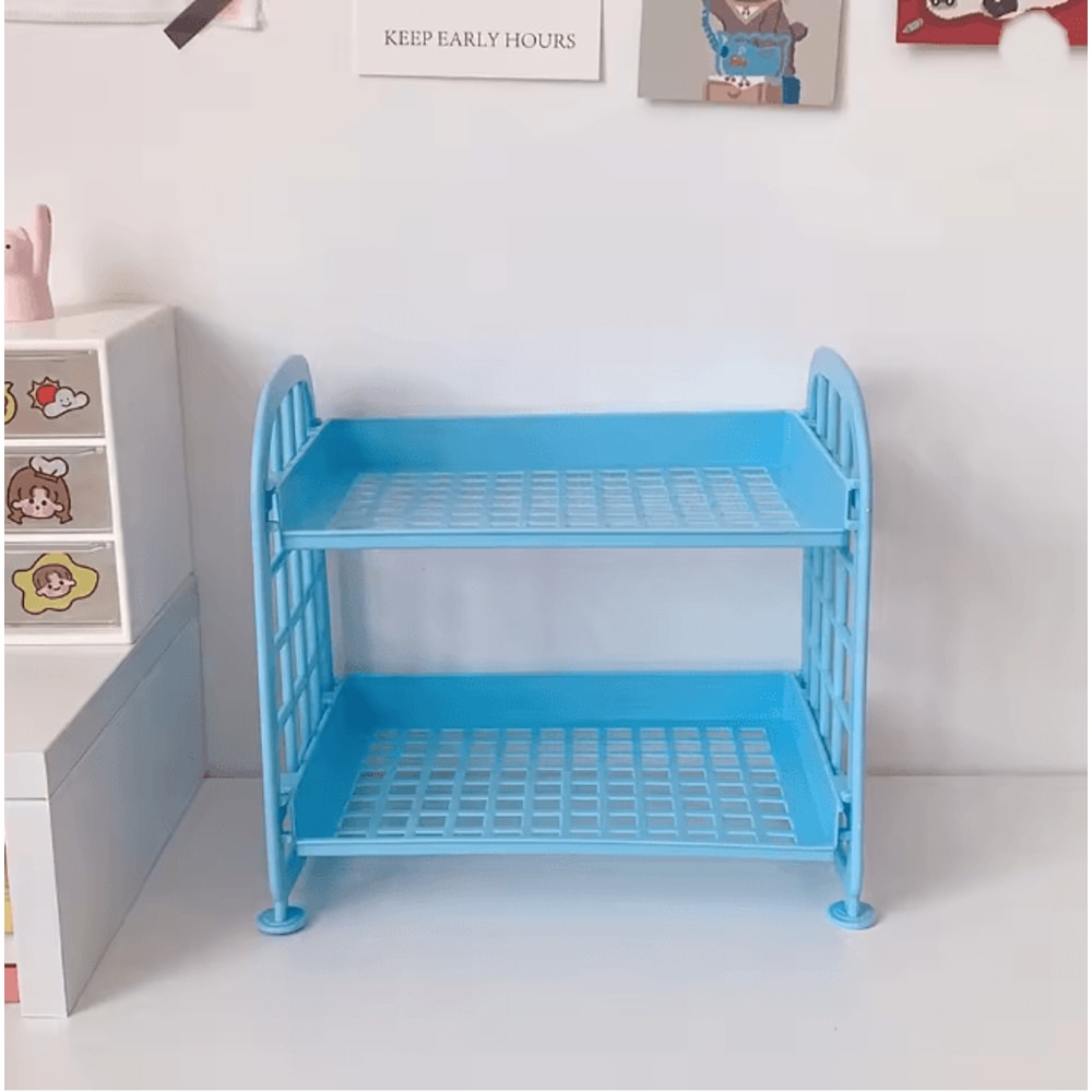 Desktop Storage Shelf Multi Tier Organizer For Office And Dorm Use 6