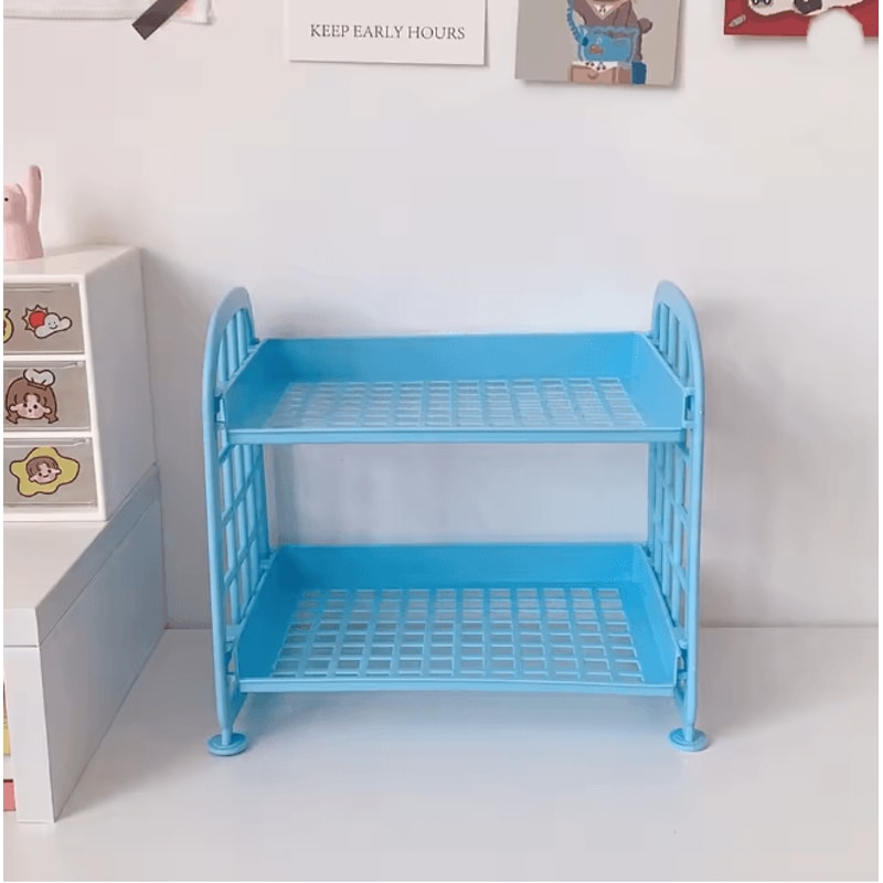 Desktop Storage Shelf Multi Tier Organizer For Office And Dorm Use 6