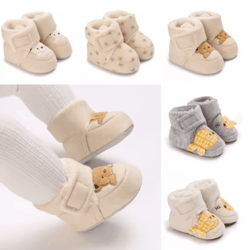 baby first walker shoes soft cotton cartoon toddler shoes