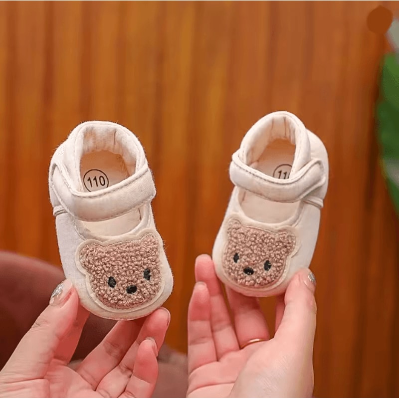 Cute Bear Baby First Step Sandals Soft Sole Infant Walking Shoes 7