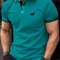 Mens Classic Polo Shirt Short Sleeve Casual Button Lapel Top 1