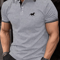 Mens Classic Polo Shirt Short Sleeve Casual Button Lapel Top 2