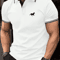 Mens Classic Polo Shirt Short Sleeve Casual Button Lapel Top 4