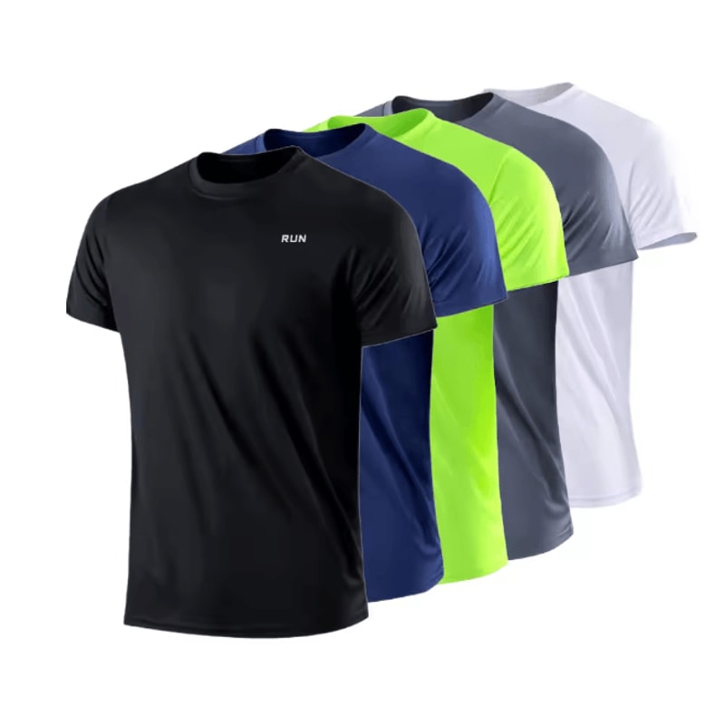 Mens Quick Dry Gym T Shirt Lightweight Moisture Wicking Training Top 0