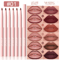VelvetEdge Lip Liner Pen Set Long Lasting Waterproof Lip Color Collection 3