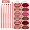 VelvetEdge Lip Liner Pen Set Long Lasting Waterproof Lip Color Collection 4