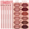 VelvetEdge Lip Liner Pen Set Long Lasting Waterproof Lip Color Collection 5