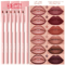VelvetEdge Lip Liner Pen Set Long Lasting Waterproof Lip Color Collection 5
