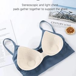 seamless tube sports bra push up comfort top for women