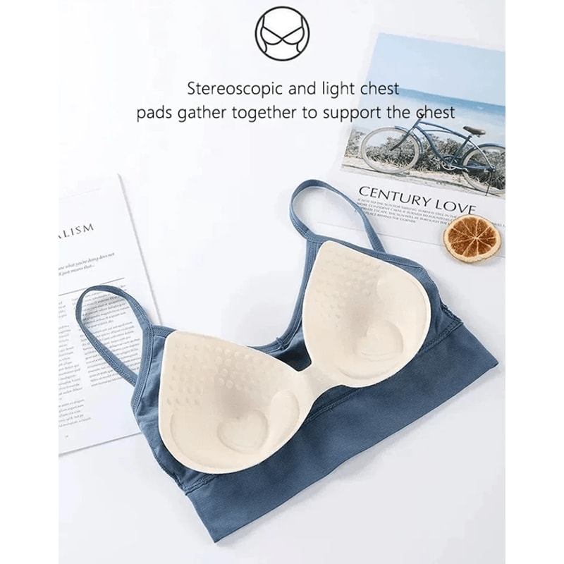 Seamless Tube Sports Bra Push Up Comfort Top For Women 0