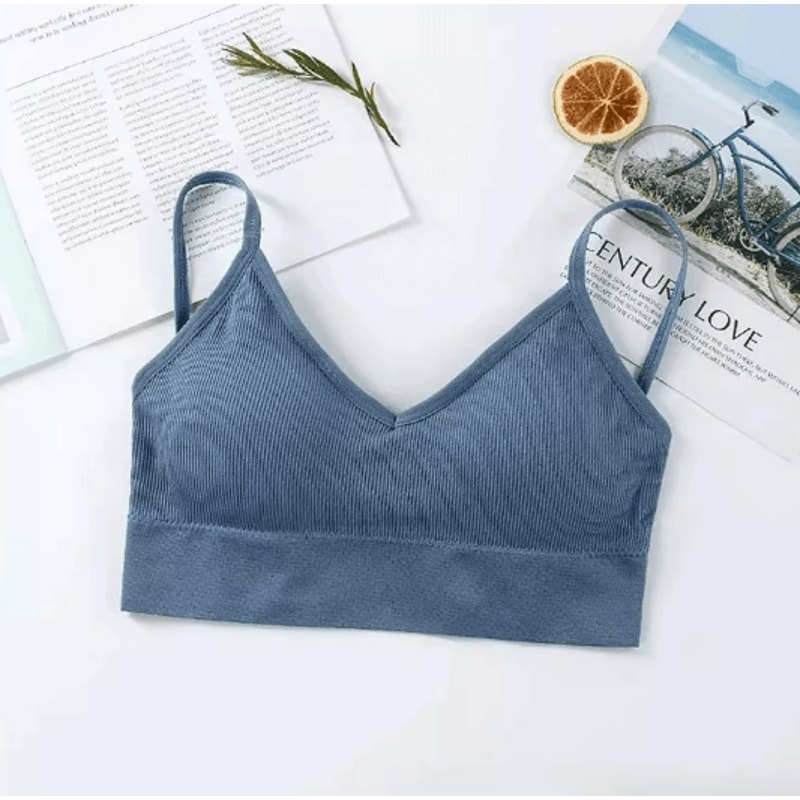 Seamless Tube Sports Bra Push Up Comfort Top For Women 3