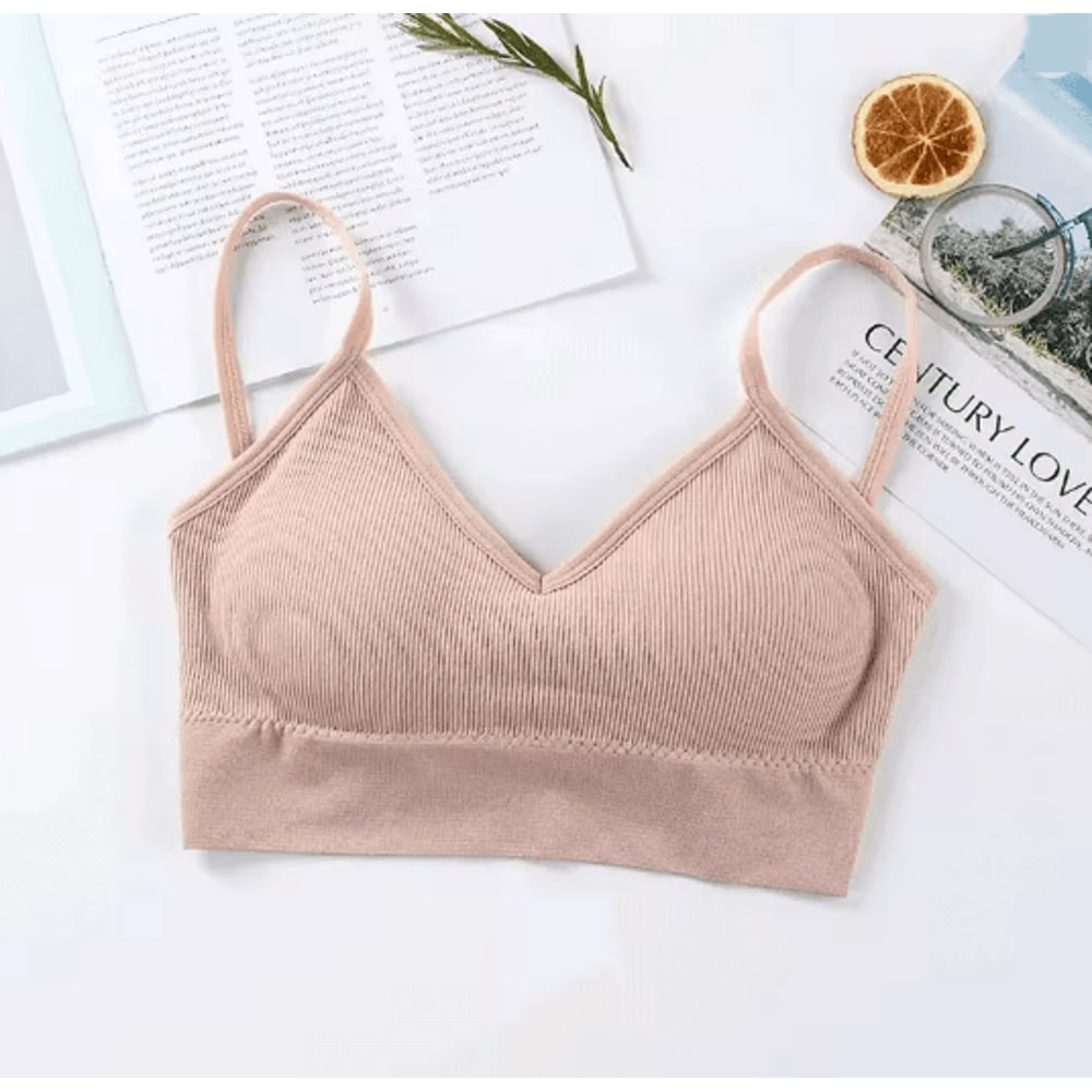 Seamless Tube Sports Bra Push Up Comfort Top For Women 4