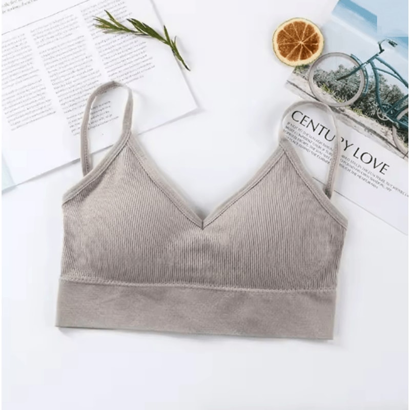 Seamless Tube Sports Bra Push Up Comfort Top For Women 9