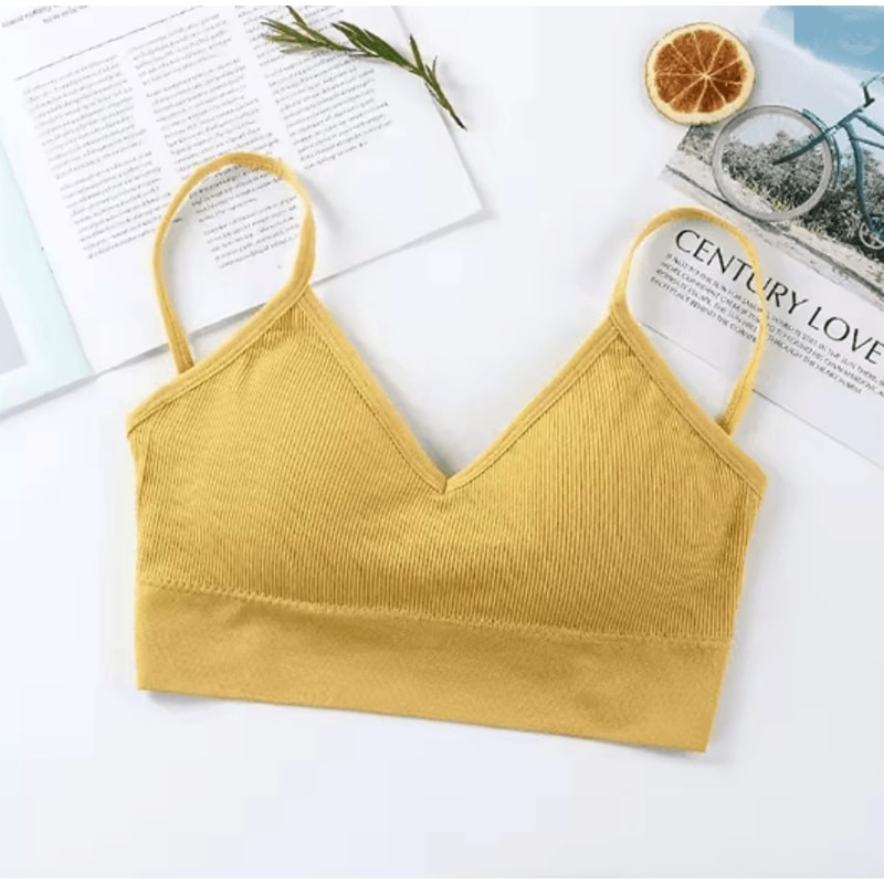 Seamless Tube Sports Bra Push Up Comfort Top For Women 6