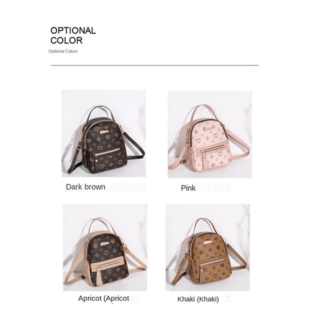 Floral Canvas Backpack Lightweight School Bag For Women 2