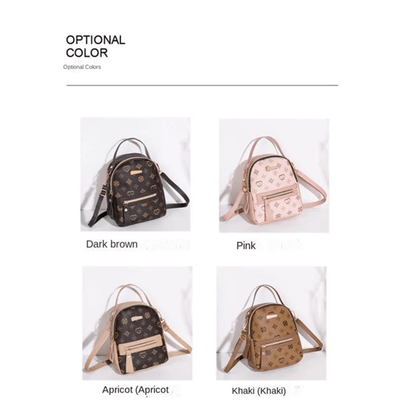 Floral Canvas Backpack Lightweight School Bag For Women 2