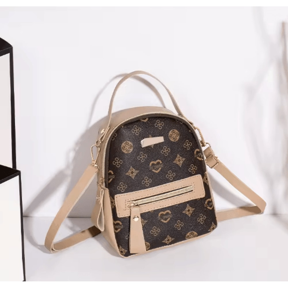 Floral Canvas Backpack Lightweight School Bag For Women 3