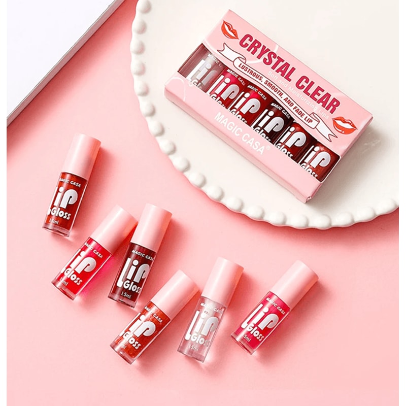 Magic Casa Hydrating Jelly Lip Oil Set Moisturizing Shimmer Finish 2