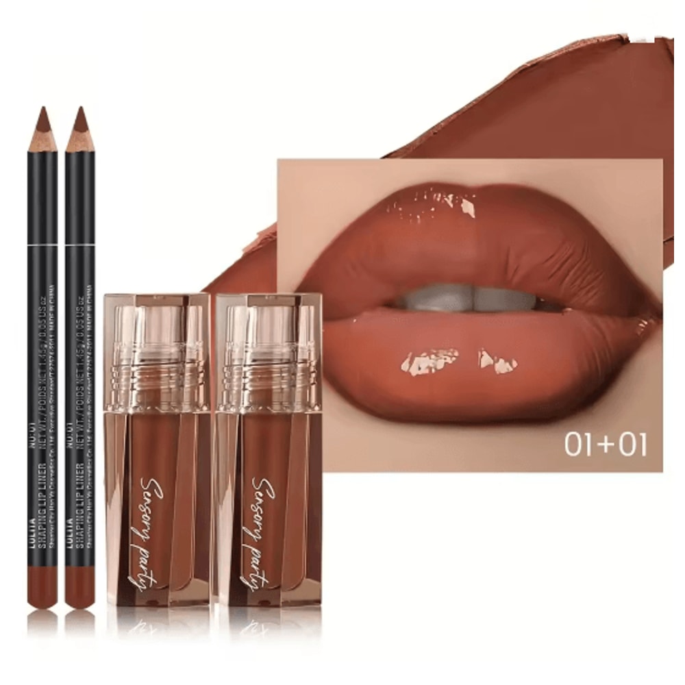 Hydrating Lip Gloss And Lip Liner Set Precision Defined Lips 2