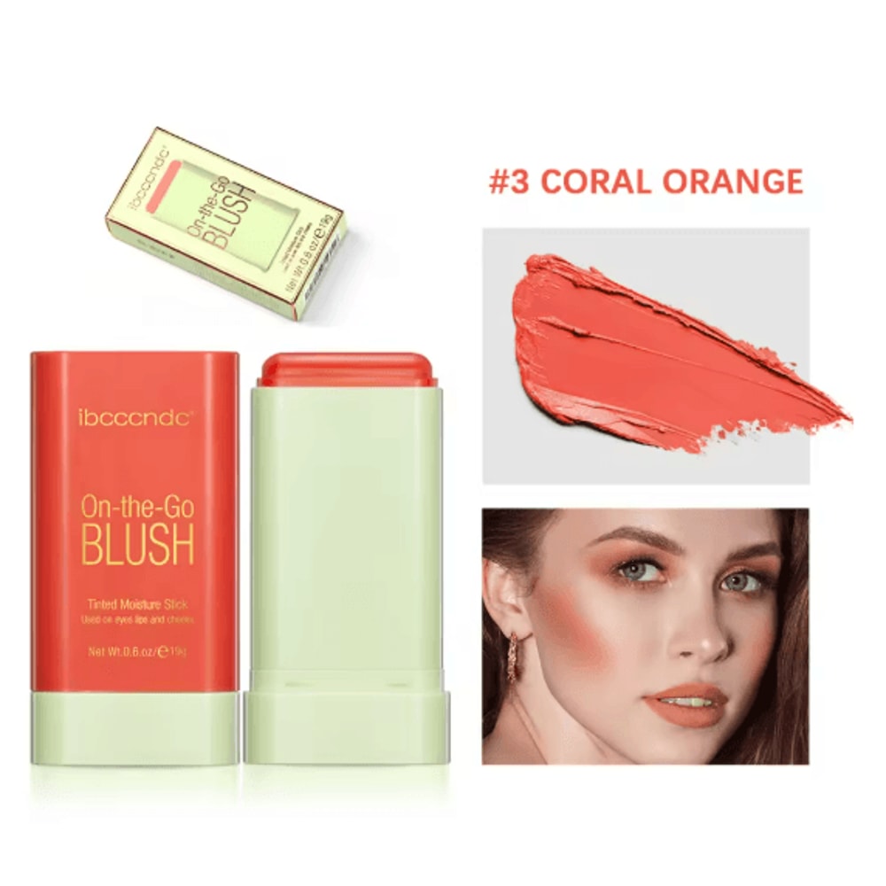 RadiantGlow Waterproof Blush Stick Cream Rouge For Natural Brightening 3
