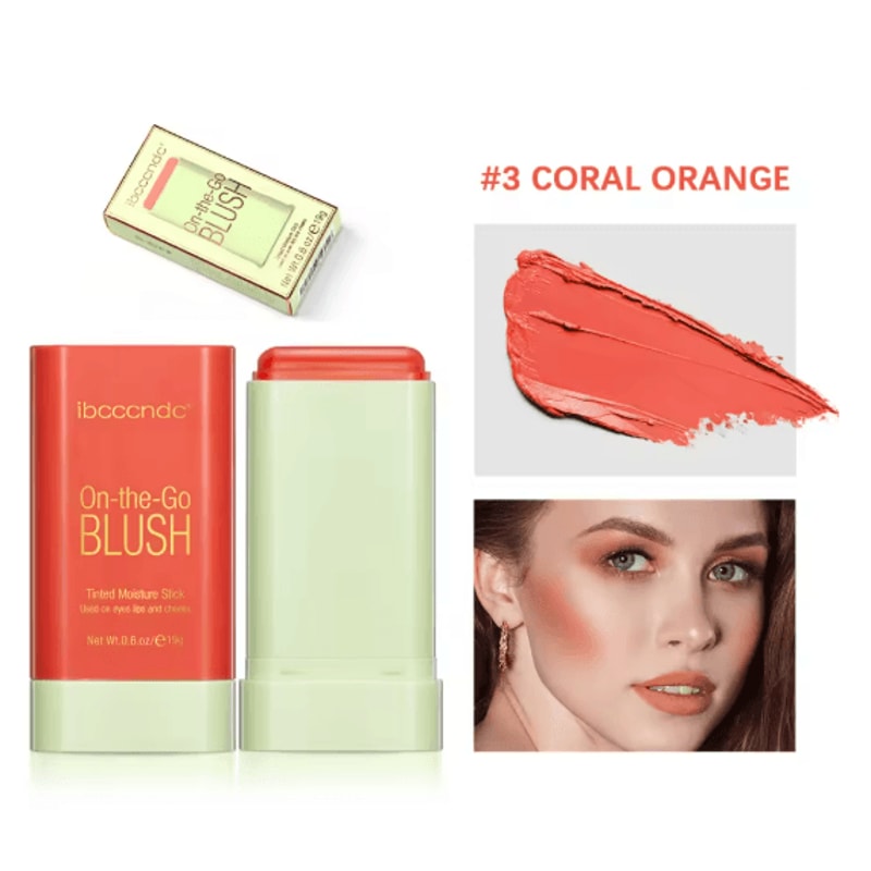 RadiantGlow Waterproof Blush Stick Cream Rouge For Natural Brightening 3