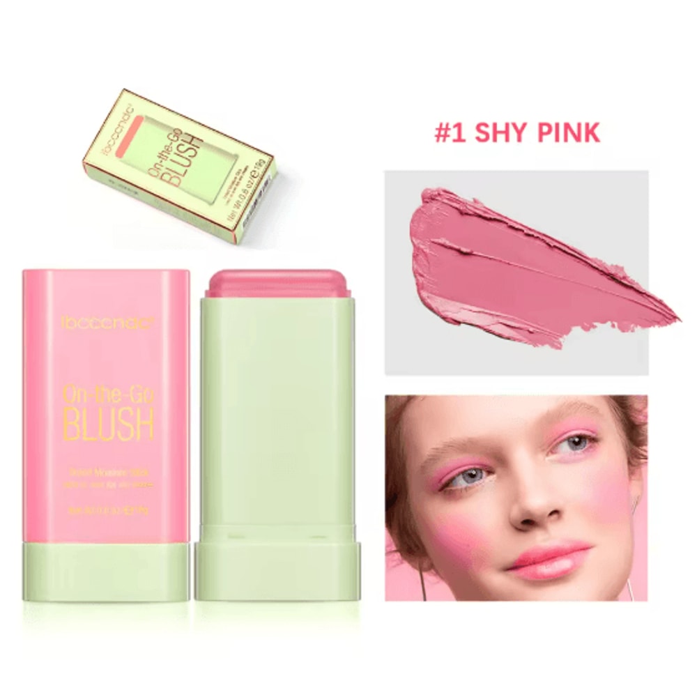 RadiantGlow Waterproof Blush Stick Cream Rouge For Natural Brightening 4