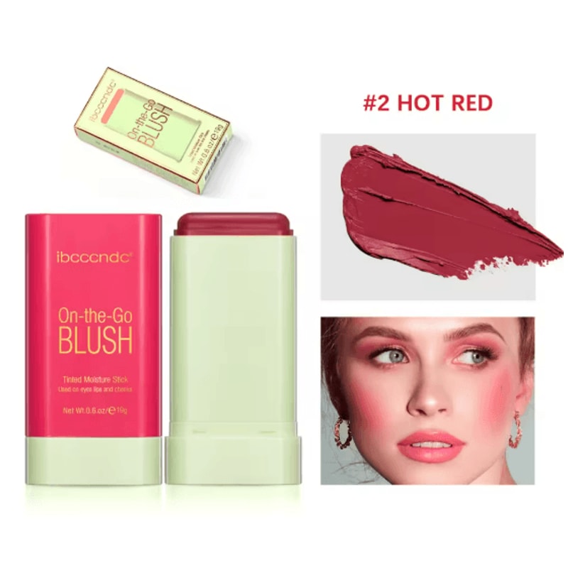 RadiantGlow Waterproof Blush Stick Cream Rouge For Natural Brightening 5