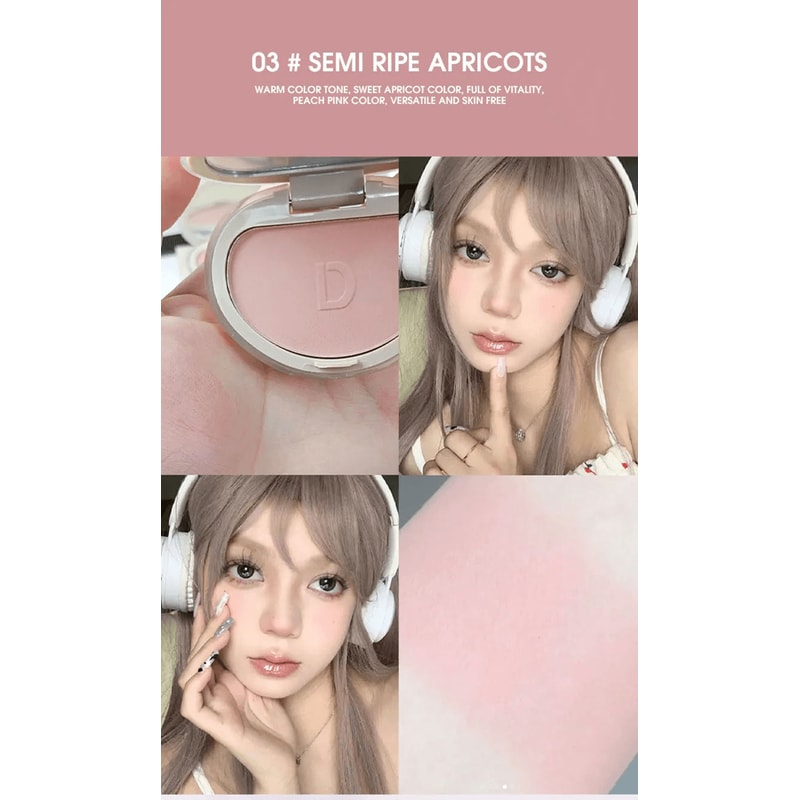 DaimAnpu Honey Glow Powder Blush Natural Brightening Finish 4