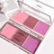 HISYI Three Color Matte Blush Natural Soft Powder Palette 1