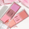HISYI Three Color Matte Blush Natural Soft Powder Palette 2