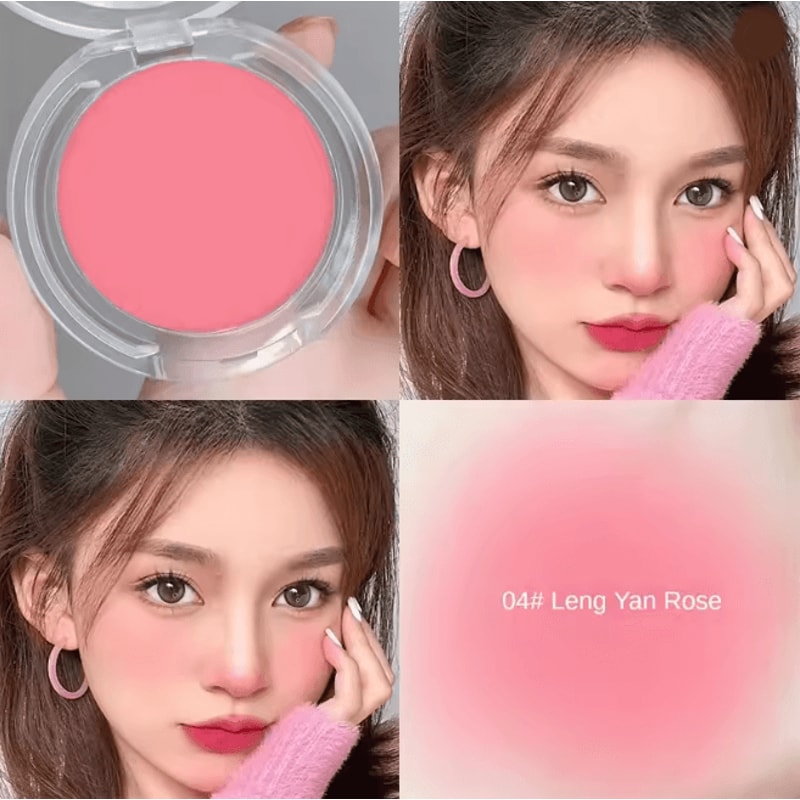 Natural Matte Waterproof Powder Blush For Cheeks And Face Contouring 8