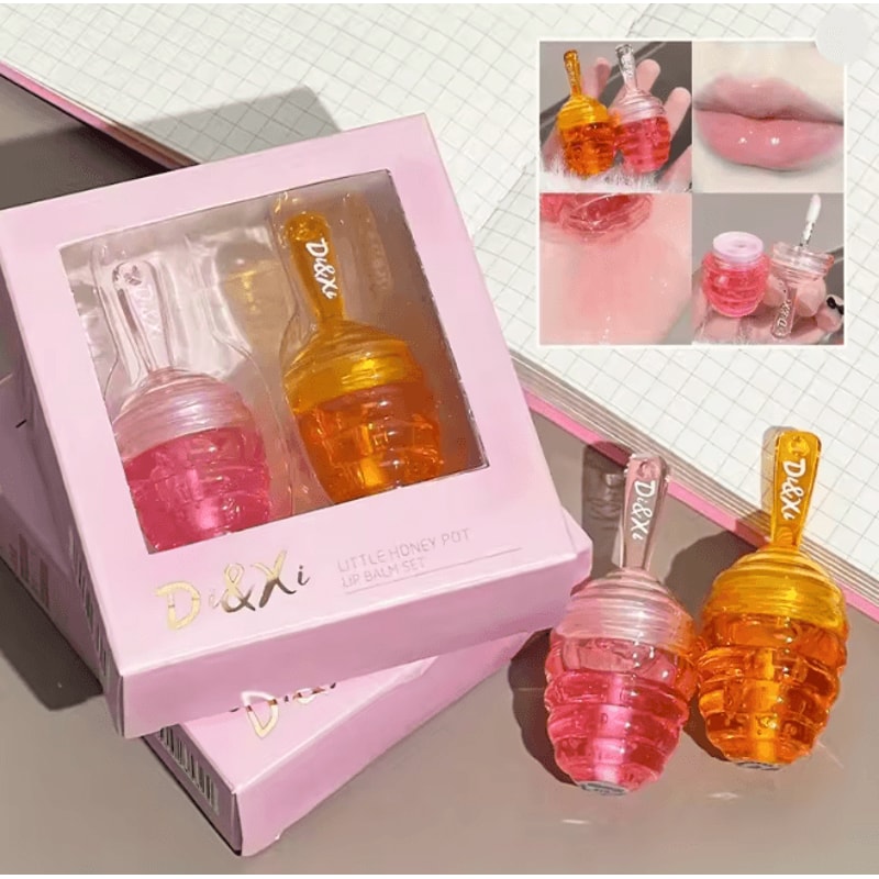 HoneyGlow Moisturizing Lip Oil Hydrating Gloss Balm 0