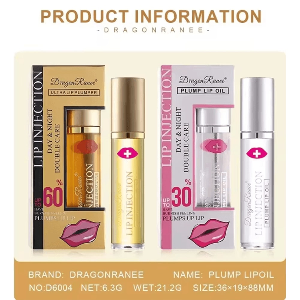 Instant Volumizing Lip Plumper Oil Moisturizing Gloss Serum 6