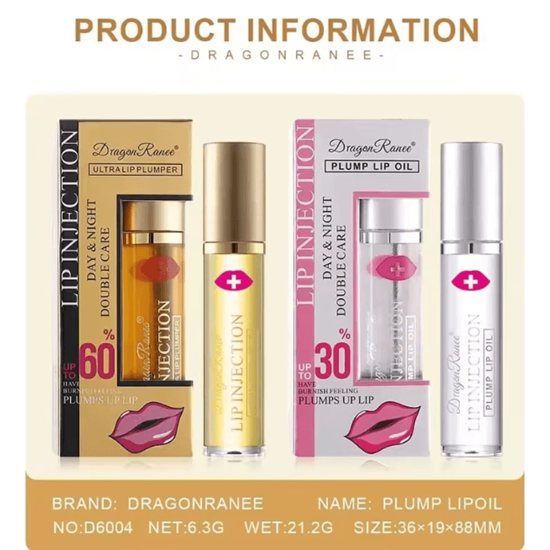 Instant Volumizing Lip Plumper Oil Moisturizing Gloss Serum 6