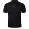Mens Casual Breathable Short Sleeve Polo Shirt Loose Fit 4