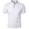 Mens Casual Breathable Short Sleeve Polo Shirt Loose Fit 5