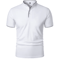 Mens Casual Breathable Short Sleeve Polo Shirt Loose Fit 5