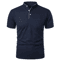 Mens Casual Breathable Short Sleeve Polo Shirt Loose Fit 6