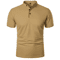 Mens Casual Breathable Short Sleeve Polo Shirt Loose Fit 7