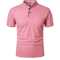 Mens Casual Breathable Short Sleeve Polo Shirt Loose Fit 1