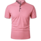 Mens Casual Breathable Short Sleeve Polo Shirt Loose Fit 1