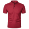 Mens Casual Breathable Short Sleeve Polo Shirt Loose Fit 3