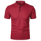 Mens Casual Breathable Short Sleeve Polo Shirt Loose Fit 3