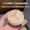 3 Color Concealer Palette Full Coverage Dark Circle Corrector 3