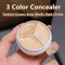 3 Color Concealer Palette Full Coverage Dark Circle Corrector 3